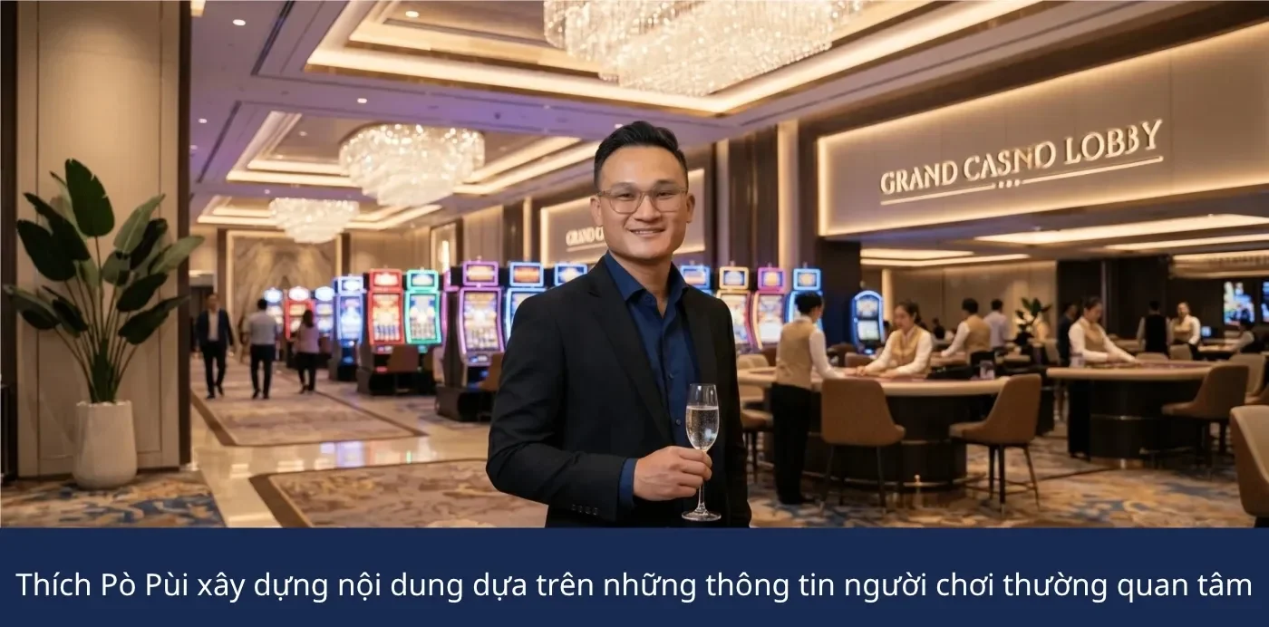 Thích Pò Pùi xây dựng nội dung dựa trên những thông tin người chơi thường quan tâm